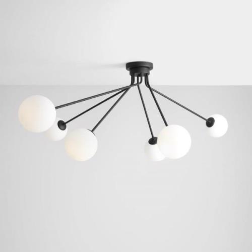 Loftlampe 1082PL_K1, 6 lyskilder, sort