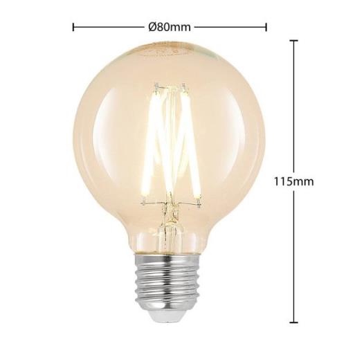 E27 8 W 2.700 K LED-pære filament kan dæmpes, klar