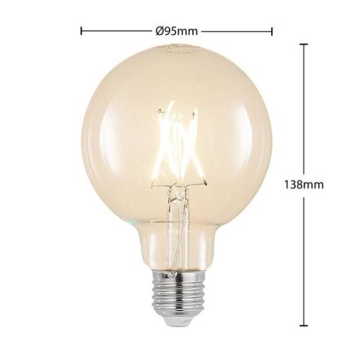 E27 4 W 2.700 K G95 globe, filament, klar