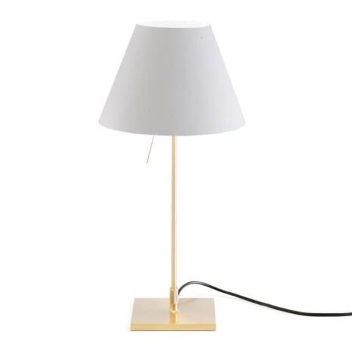 Luceplan Costanzina bordlampe messing tågehvid