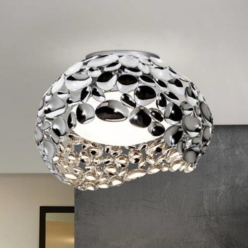 Narisa LED-loftslampe, Ø 46 cm, krom