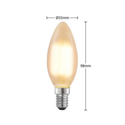 LED-pære E14 4W 2.700K kerte dæmpbar mat