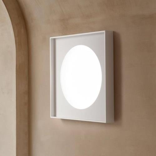 Luceplan Cassette LED-væglampe phase cut 40x40cm