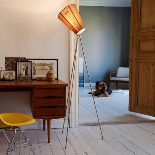 Northern Oslo Wood gulvlampe stål/beige