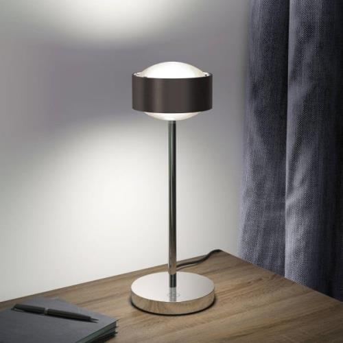 Puk! 120 Eye Table LED, matte linser, brun/krom