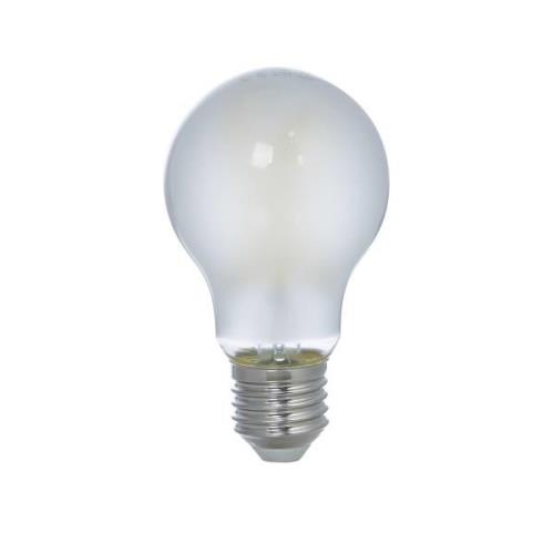 LED-filamentpære, mat, E27, 3,8W, 3000K, 806 lm