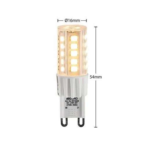 Arcchio LED-stiftsokkelpære G9 3,5 W 827, 2 stk.