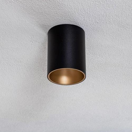 Eye Tone loftslampe, sort/guld