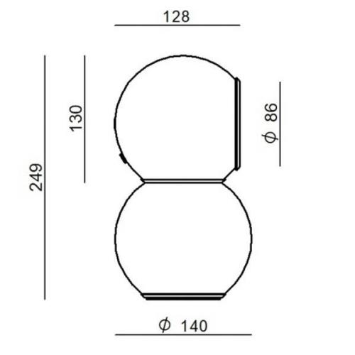 Stilnovo Gravitino LED-bordlampe med magnet, gul