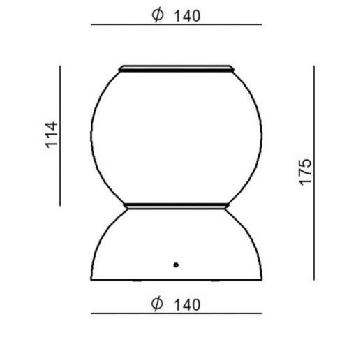 Stilnovo Gravitino LED-loftlampe, kan drejes, grå