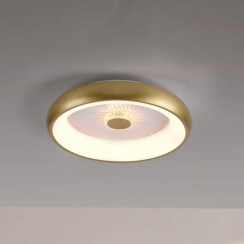 Vertigo LED-loftslampe, CCT, Ø 46,5 cm, messing