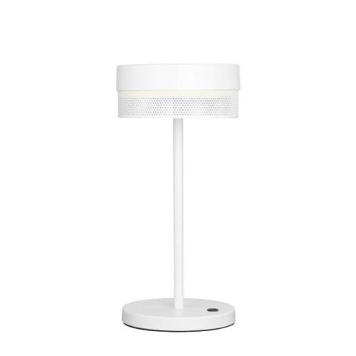 Mesh LED-bordlampe batteri, højde 30 cm, hvid