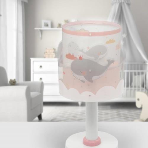 Dalber Whale Dreams bordlampe, pink