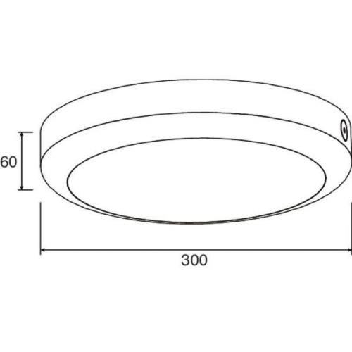 BRUMBERG Garek LED-loftlampe IP65 3.000 K hvid