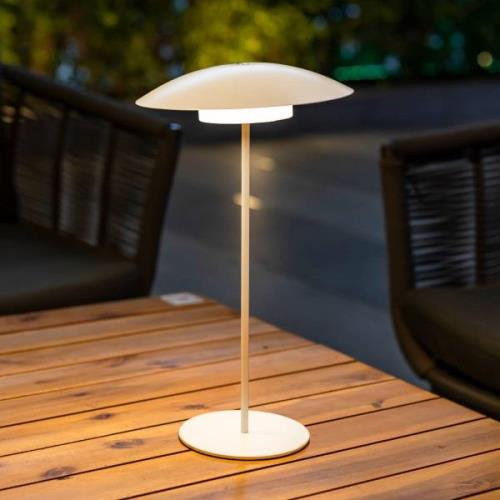 Newgarden Sardinia genopladelig LED-lampe IP44 hvid 40 cm