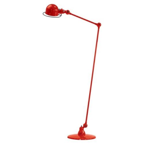 Jieldé Loft D1240-gulvlampe, leddelt arm, rød