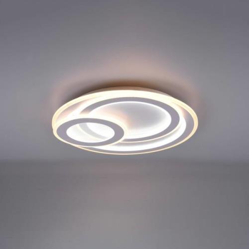 LED-loftslampe Mita med fjernbetjening, CCT, rund