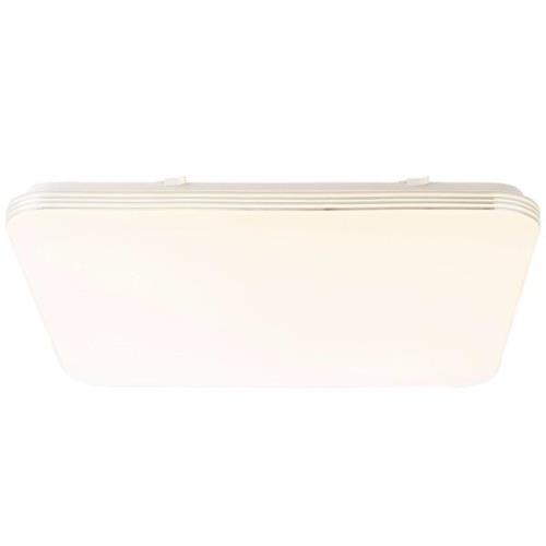 Ariella LED-loftlampe i hvid/krom, 54x54 cm