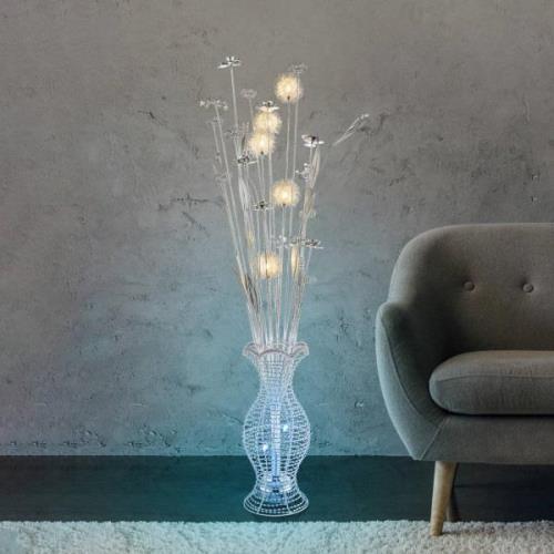 Anton LED-gulvlampe, RGB-farveskift, vase-look