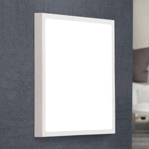 Vika LED-væglampe, kvadrat, hvid, 30 x 30 cm