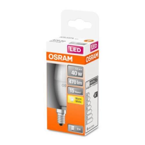 OSRAM Classic B LED-pære E14 4,9W 2.700K mat