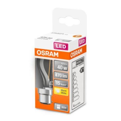 OSRAM LED-dråbepære B22d 4W 2,700K klar