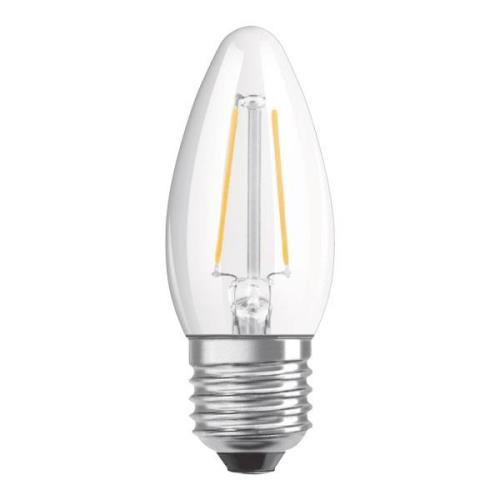 OSRAM LED-kertepære E27 4,8W varmhvid dæmpes klar