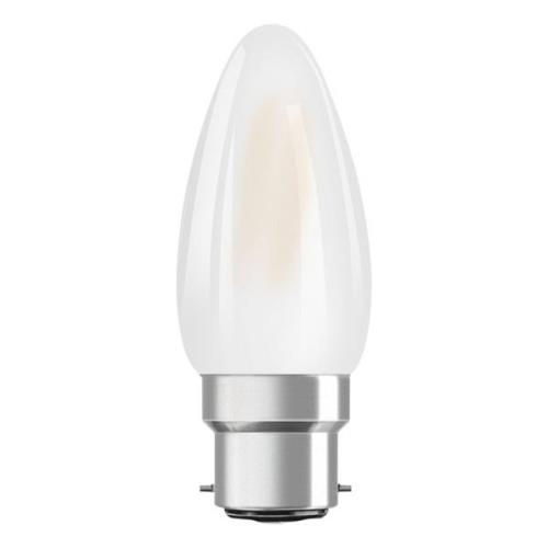 OSRAM LED stearinlys B22d Classic 827 4W mat