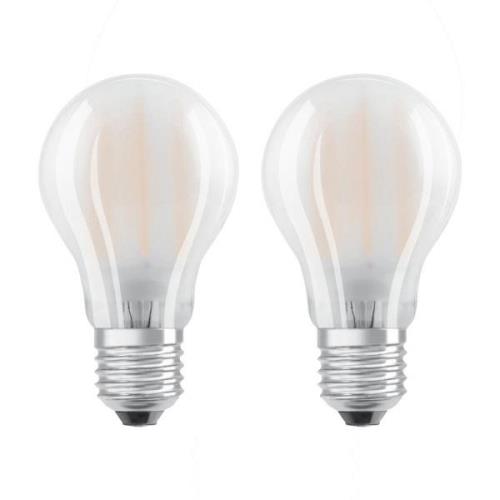 OSRAM LED-pære E27 6,5 W varmhvid, sæt med 2 stk