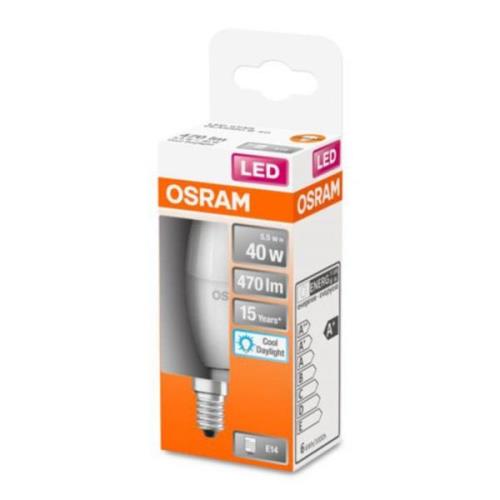 OSRAM Classic B LED-pære E14 4,9W 6.500K mat