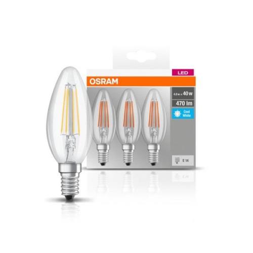 OSRAM LED-kerte E14 4 W filament 4.000 K 470 lm 3