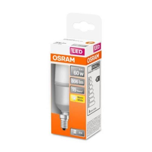 OSRAM LED-pære E14 Classic Stick mat 2.700 K 8 W