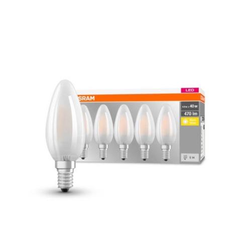 OSRAM LED-kertepære E14 4 W 2.700 K 470 lm 5 stk