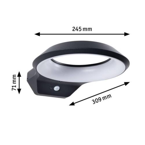 Paulmann Anela LED-sensor-væglampe 2.200 K