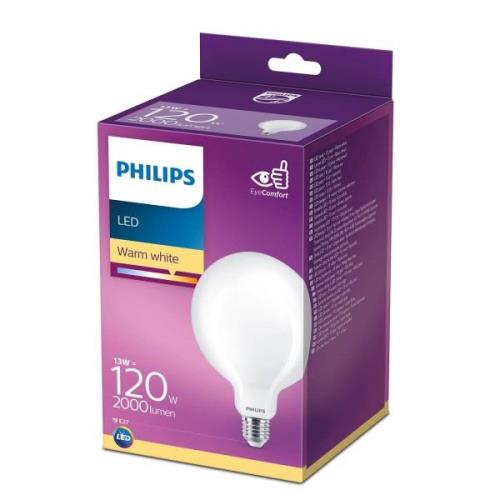 Philips LED Classic globepære E27 G120 13W mat