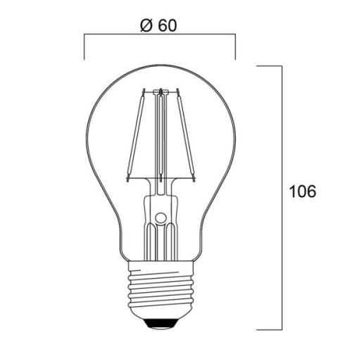 Sylvania ToLEDo Retro LED-pære E27 4,1W 4er Mix