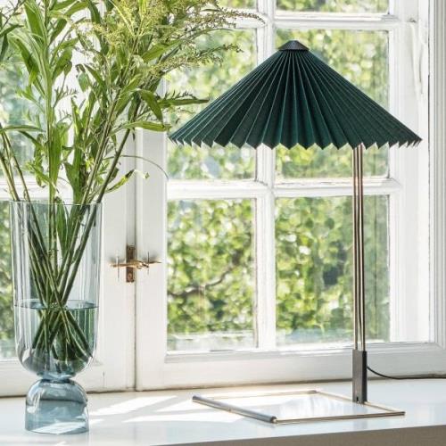 HAY Matin 380 LED plisseret bordlampe, grøn