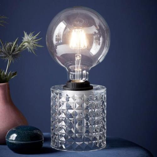 Fremstillet i glas - Hollywood bordlampe, klar