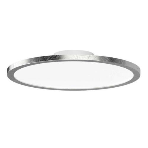 LIGHTME LED-loftslampe Aqua Ø30,2 cm sølvblad