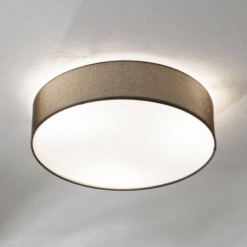 Brun loftlampe Pasteri i tekstil 57 cm