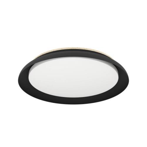 Penjamo LED-loftlampe, Ø 46,5cm, sort