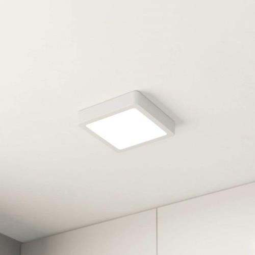 LED-loftslampe Fueva 5 IP44 3000K hvid 16x16cm