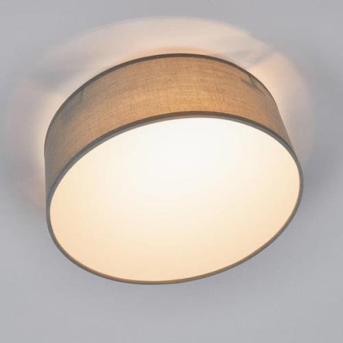 Loftslampe Ceiling Dream, Ø 30 cm, tekstil, grå