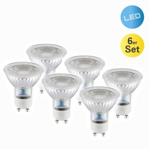 GU10 4,6 W 450lm LED-reflektorpære varmhvid 6 stk