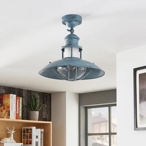 Betongrå loftlampe Louisanne, industristil