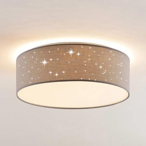 Lindby Ellamina LED-loftlampe, 40 cm, lysegrå