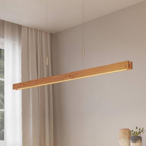 Lindby Alimara LED-hængelampe af træ, 138 cm