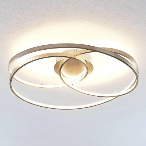 Lindby Joline loftlampe, satin nikkel