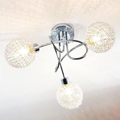 Ticino loftlampe, 3 lyskilder, rund