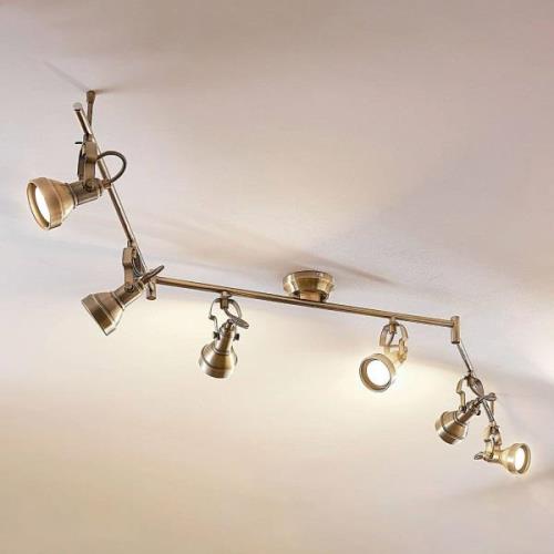 Perseas loftlampe, 6 lyskilder, GU10